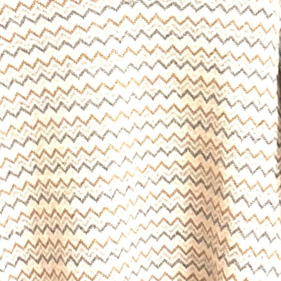 J CREW CASHMERE V-NECK CHEVRON PRINT SWEATER MEDIUM - Picture 5 of 5